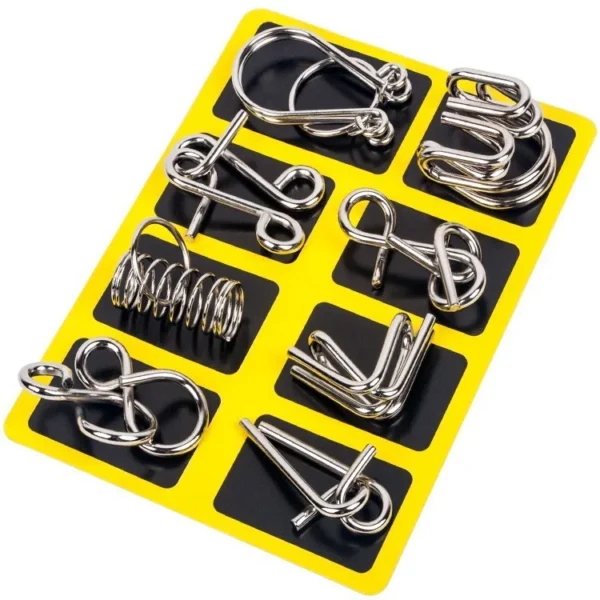 8PCS/SET-Metal Puzzle Wire IQ