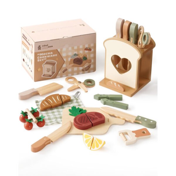 16Pcs ROBUD Kids Play Kitchen Knife Set
