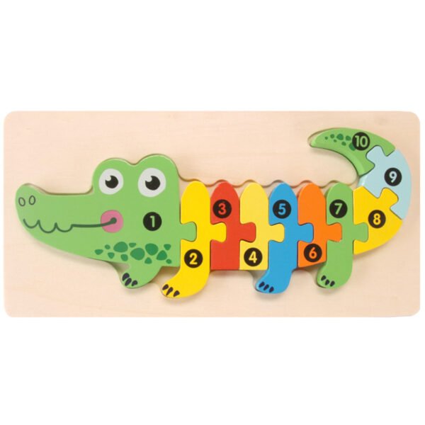 Shape Matching Kids Wooden Puzzles Assembled Blocks - Image 14