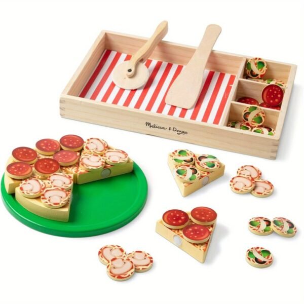 Wooden Pizza Party Play Set