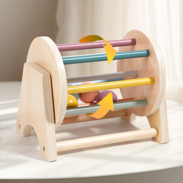 Baby Montessori Wooden Spinning Drum - Image 7