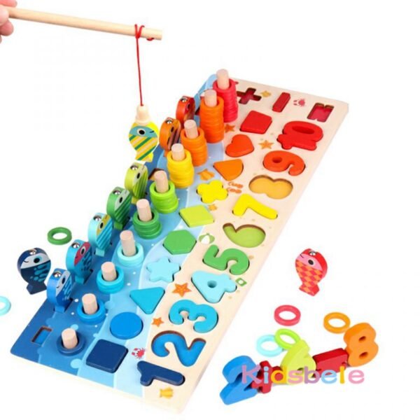 Kids Montessori Maths Toy - Count Numbers Shape