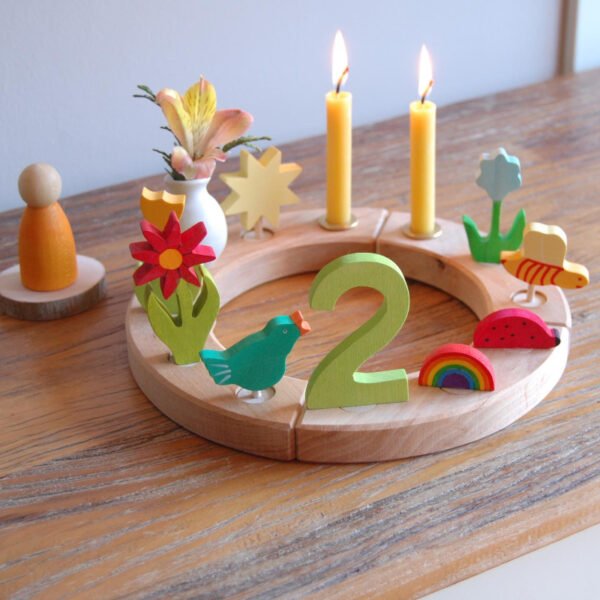 Wooden Ring Figures Toy- Birthday Celebration Toy Collection - Image 5