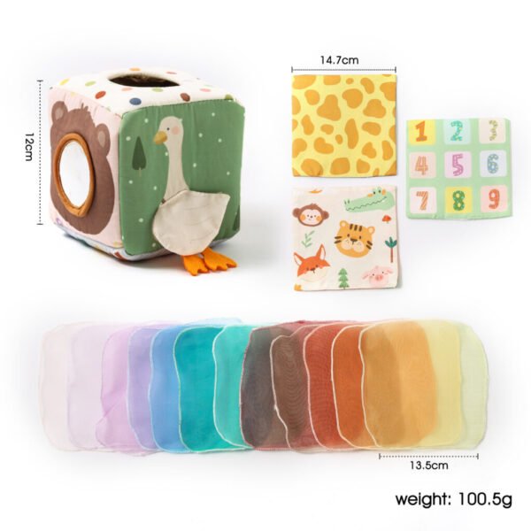 Baby Montessori Toy Magic Tissue Box