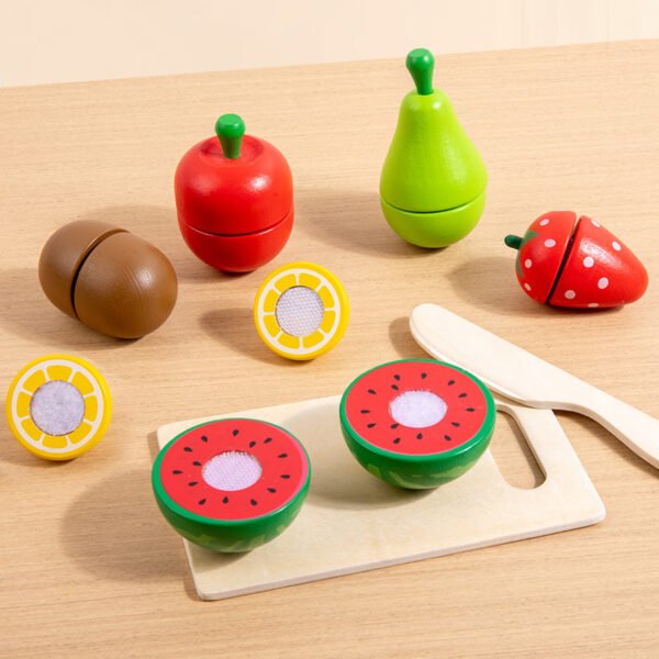 Wooden Cutting Fruits Kitchen Set
