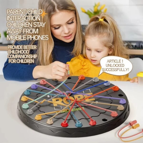Kids Rope Knots Puzzle - Social Board Game - Image 2