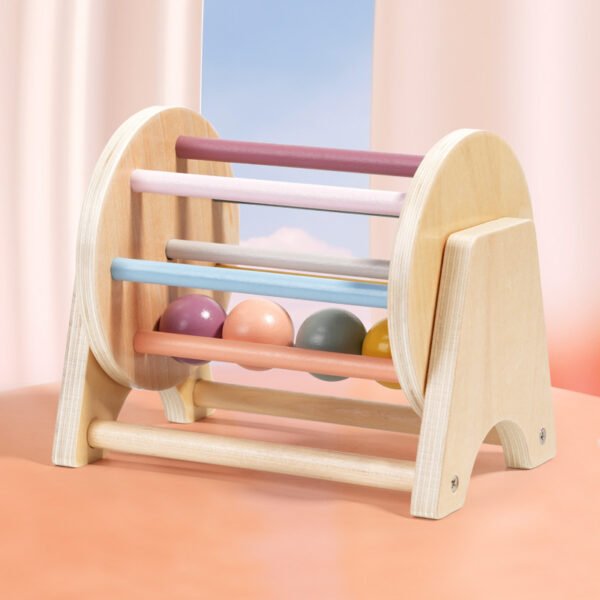 Baby Montessori Wooden Spinning Drum - Image 6