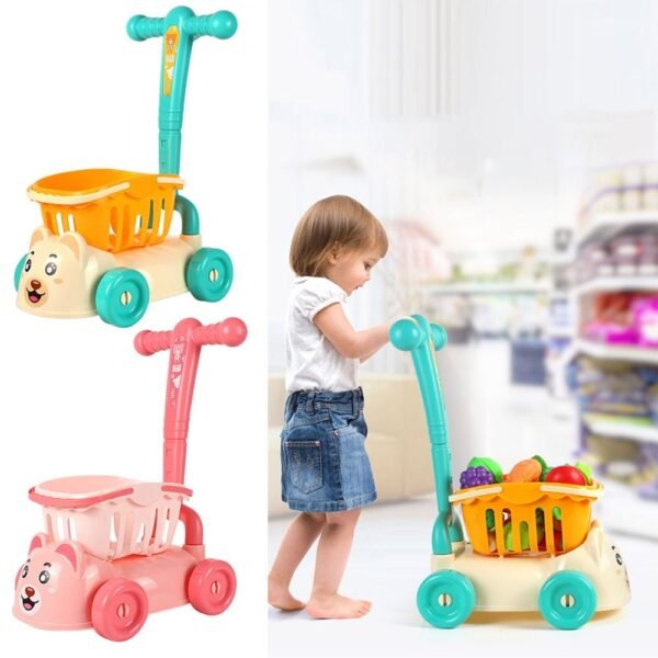 Kids Shopping Cart Trolley Play Set - Image 3
