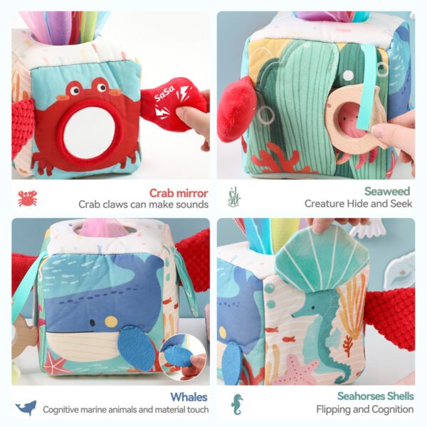 Baby Montessori Toy Magic Tissue Box - Image 6