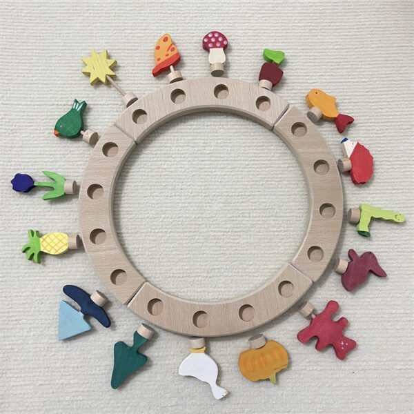 Wooden Ring Figures Toy- Birthday Celebration Toy Collection - Image 6