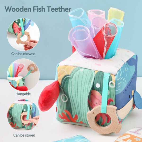 Baby Montessori Toy Magic Tissue Box - Image 7