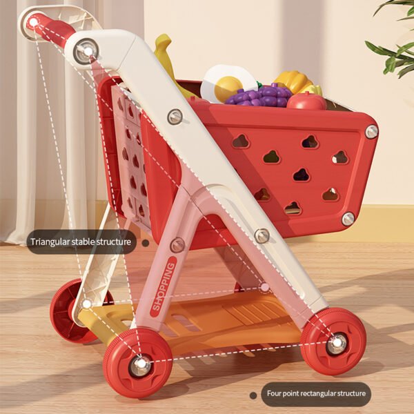 Big Children's Shopping Carts - Supermarket Trolley - Image 3