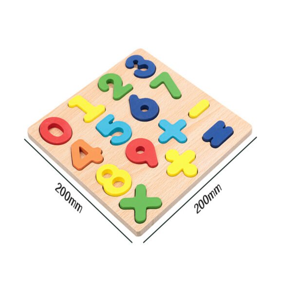 Wooden Puzzles Toys For Kids - Alphabets, shapes and Letters - Image 5