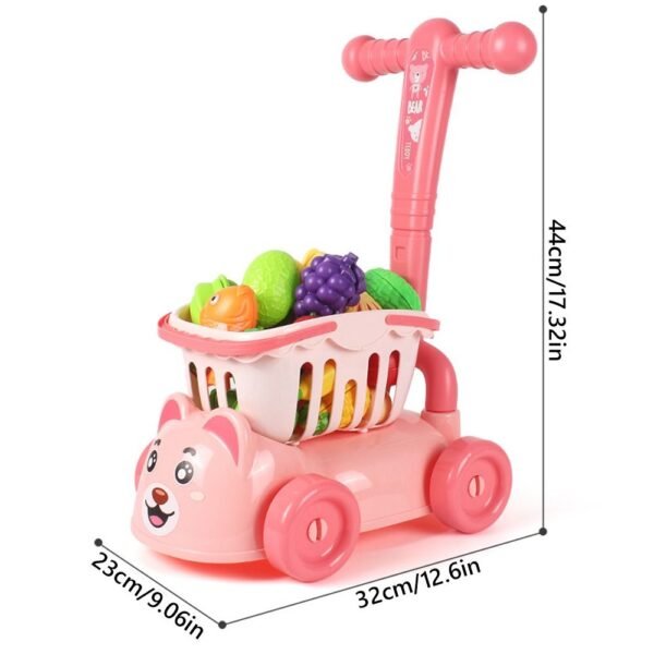 Kids Shopping Cart Trolley Play Set - Image 5