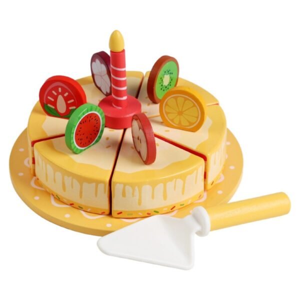 Wooden Pretend Play Birthday Cake