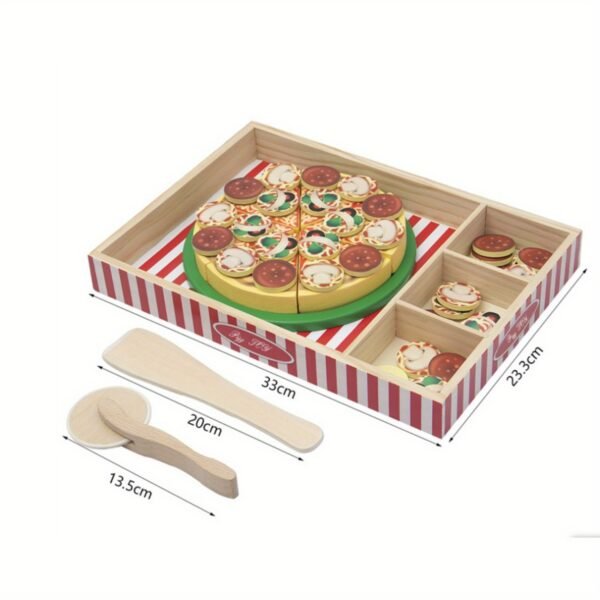 Wooden Pizza Party Play Set - Image 3