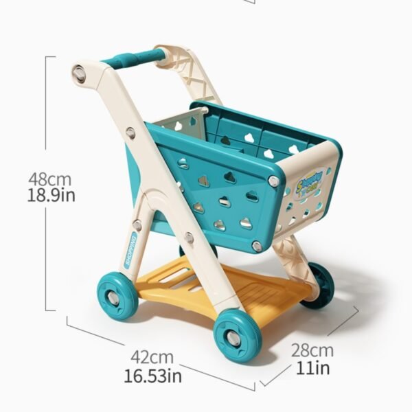 Big Children's Shopping Carts - Supermarket Trolley - Image 2