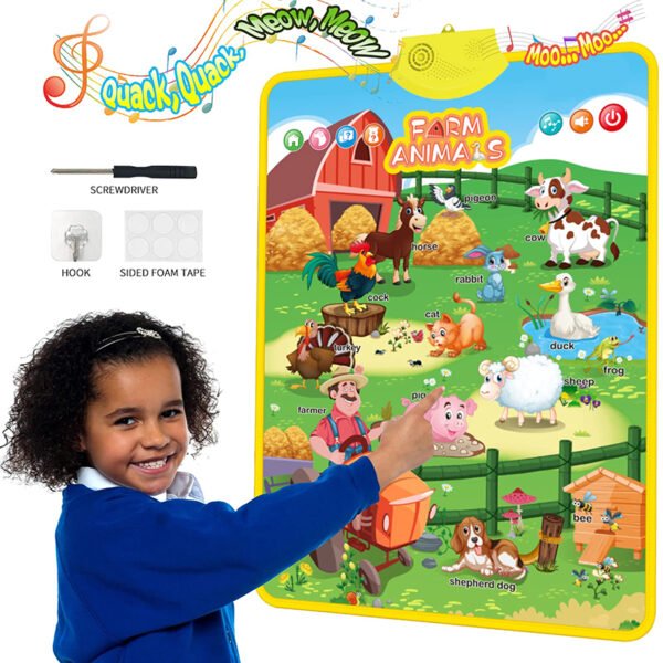 6Pcs Interactive Alphabet Wall Chart for Kids - Image 4