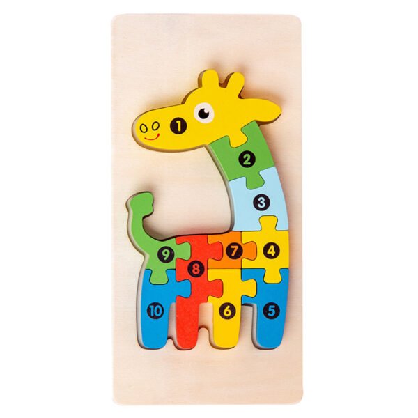 Shape Matching Kids Wooden Puzzles Assembled Blocks - Image 9