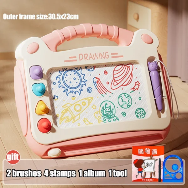Children Drawing Table Magnetic Painting Board - Image 2