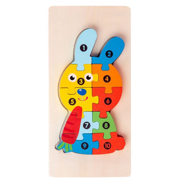 Shape Matching Kids Wooden Puzzles Assembled Blocks - Image 8