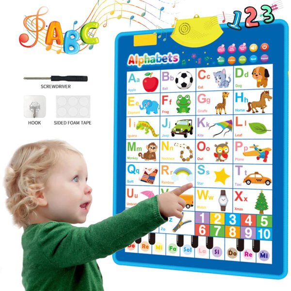 6Pcs Interactive Alphabet Wall Chart for Kids - Image 2