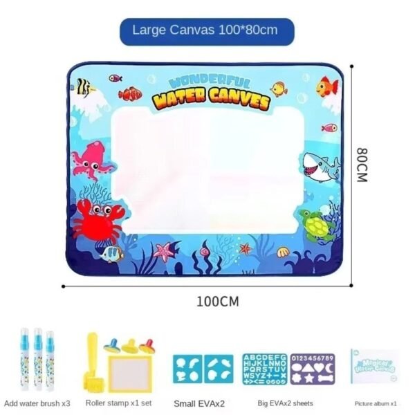 Magic Water Canvas -Doodle Water Painting Reusable Drawing Mat Kids Toy Gift