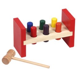Wooden Hammer Toy - Children Game Color Cognition Set