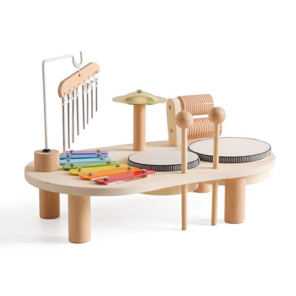 Wooden Music Toys For Babies- Multifunctional Music Knocking Table
