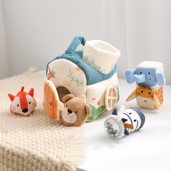 Baby Toys Plush Animal - Simulation Farm House Set