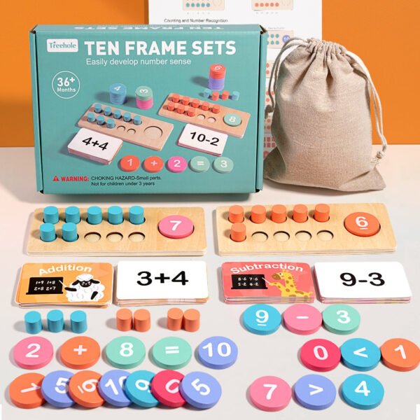 Kids Maths Arithmetic- Wooden Digital Decomposition - Image 12