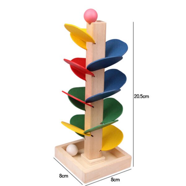 Wooden Blocks Tree Marble Ball Run -Track Game - Image 2