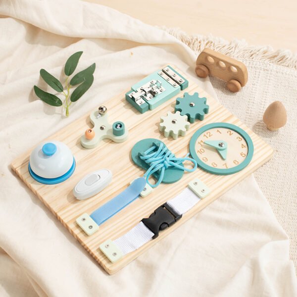 Toddlers Busy Board - Sensory Board For Fine Motor Skills - Image 2