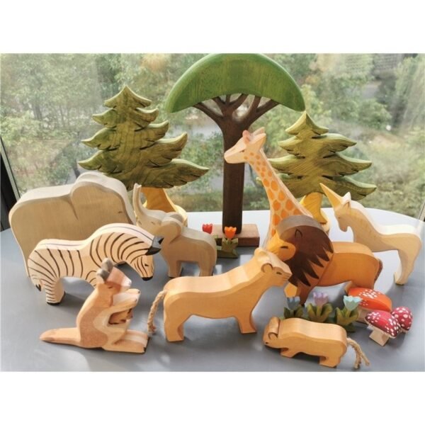 Colorful Wooden Animal- Stacking Block Toys