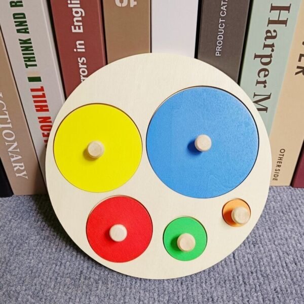 Montessori Wooden Building Blocks - Geometric Puzzle For Toddlers - Image 16