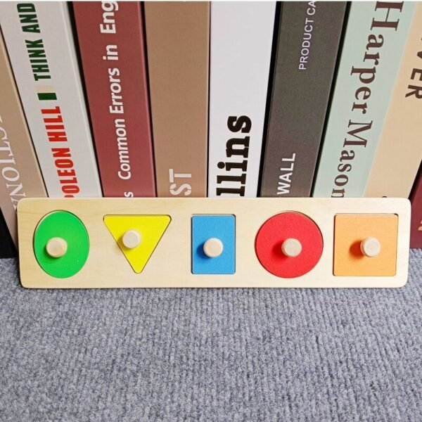 Montessori Wooden Building Blocks - Geometric Puzzle For Toddlers - Image 15