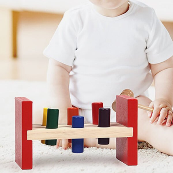 Wooden Hammer Toy - Children Game Color Cognition Set - Image 6