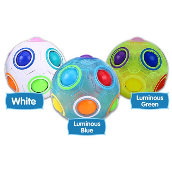 Rainbow Ball Puzzle Magic Cube-Football Fidget Toy - Image 6