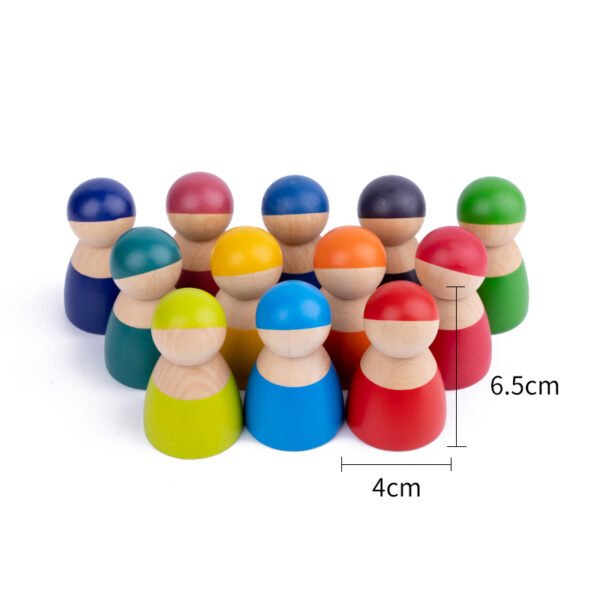 Large Size Open Ended Toys - Rainbow Constructor Stacker - Image 11