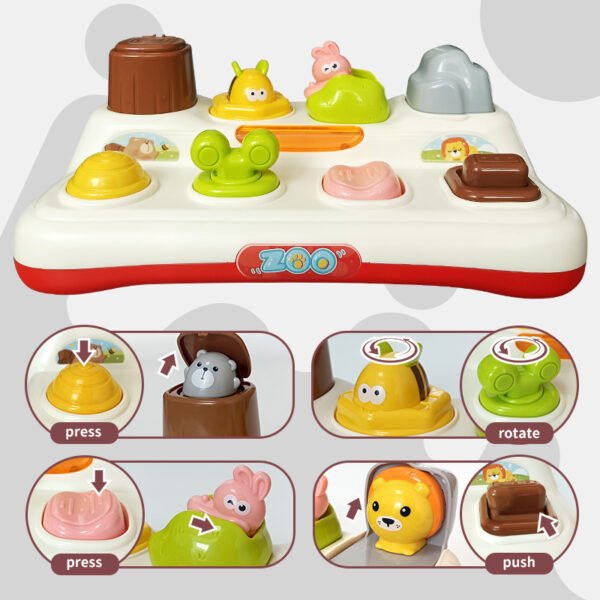 Baby Pop Up Animal Toy - Sensory Toys For Toddlers - Image 3