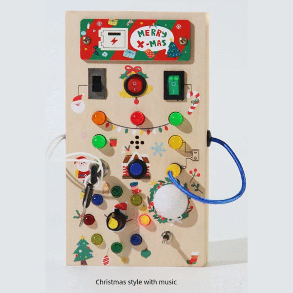 Children Sensory Training Toy-Busy Board,Led Light/ Switch Control - Image 2