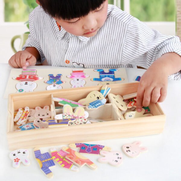 Elephant , Bear Change Clothes -  Jigsaw Puzzle Dressing Game - Image 3