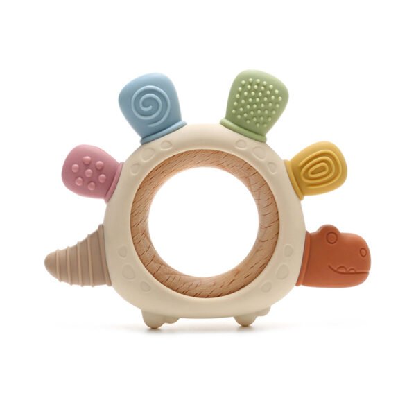 Baby Dinosaur Silicone Teething- Grip Infant Care Teether Chewing Toy