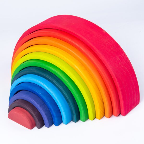 Large Size Open Ended Toys - Rainbow Constructor Stacker - Image 4