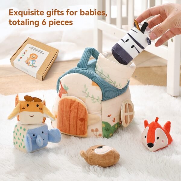 Baby Toys Plush Animal - Simulation Farm House Set - Image 5