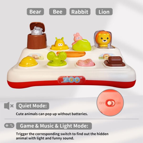 Baby Pop Up Animal Toy - Sensory Toys For Toddlers - Image 4