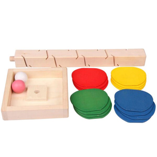 Wooden Blocks Tree Marble Ball Run -Track Game - Image 5