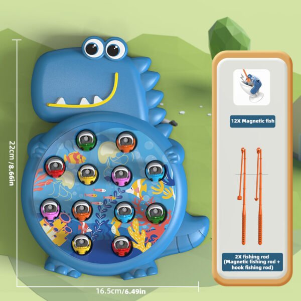 Children Magnetic Fishing Toy - Dinosaur Magnetic Fishing Rod Game