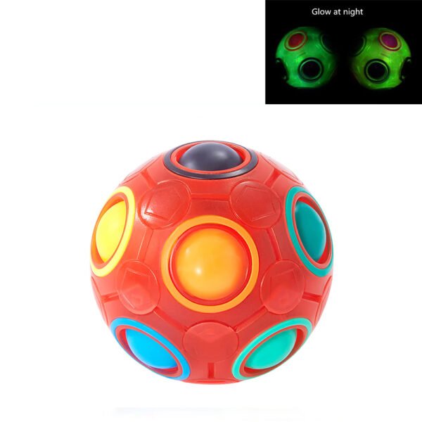 Rainbow Ball Puzzle Magic Cube-Football Fidget Toy - Image 9