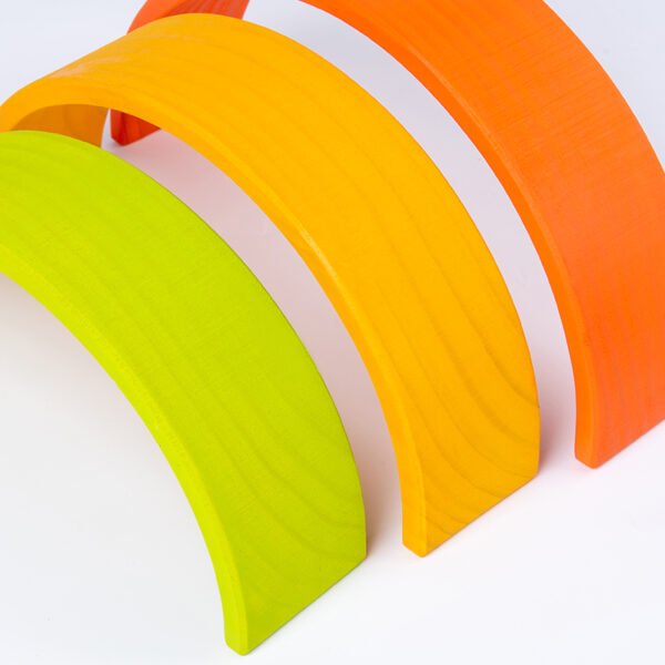 Large Size Open Ended Toys - Rainbow Constructor Stacker - Image 3